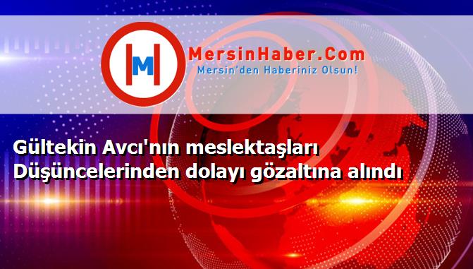 Gültekin Avcı'nın meslektaşları Düşüncelerinden dolayı gözaltına alındı