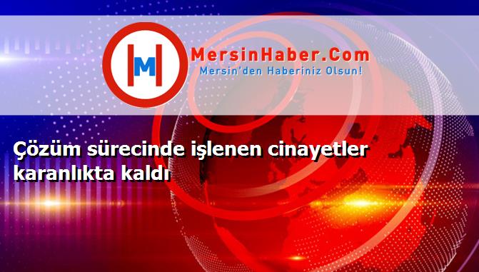 Çözüm sürecinde işlenen cinayetler karanlıkta kaldı