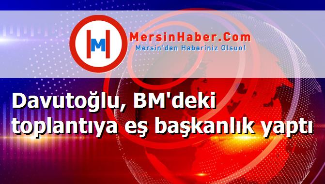 Davutoğlu, BM'deki toplantıya eş başkanlık yaptı