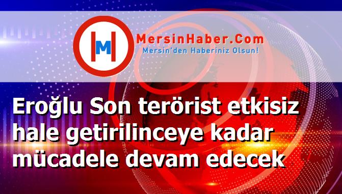 Eroğlu Son terörist etkisiz hale getirilinceye kadar mücadele devam edecek