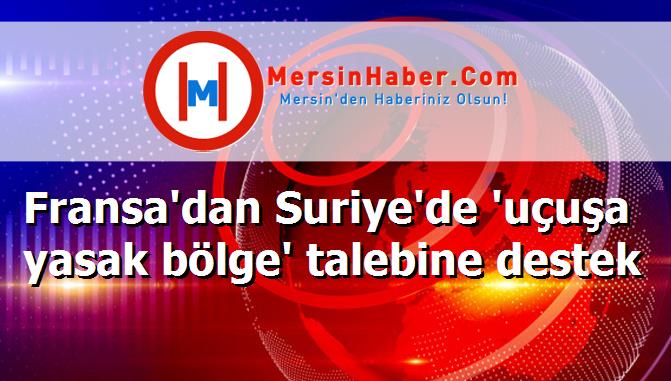 Fransa'dan Suriye'de 'uçuşa yasak bölge' talebine destek