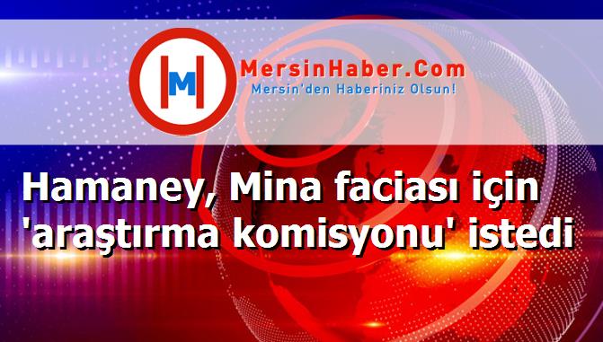 Hamaney, Mina faciası için 'araştırma komisyonu' istedi