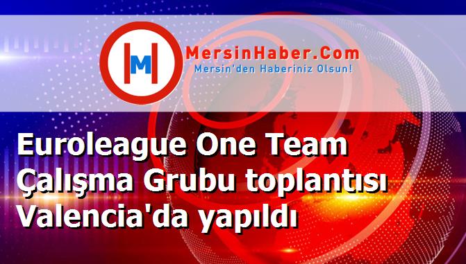 Euroleague One Team Çalışma Grubu toplantısı Valencia'da yapıldı