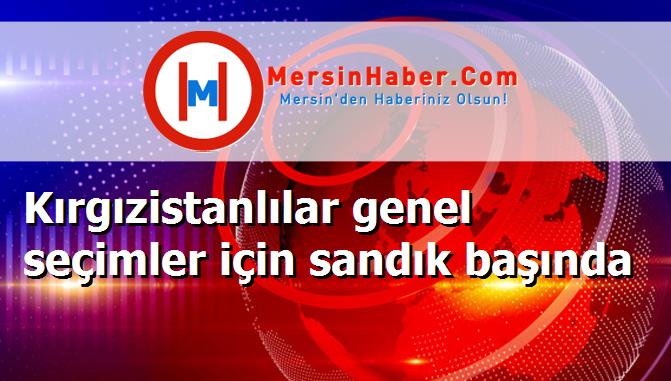Kırgızistanlılar genel seçimler için sandık başında