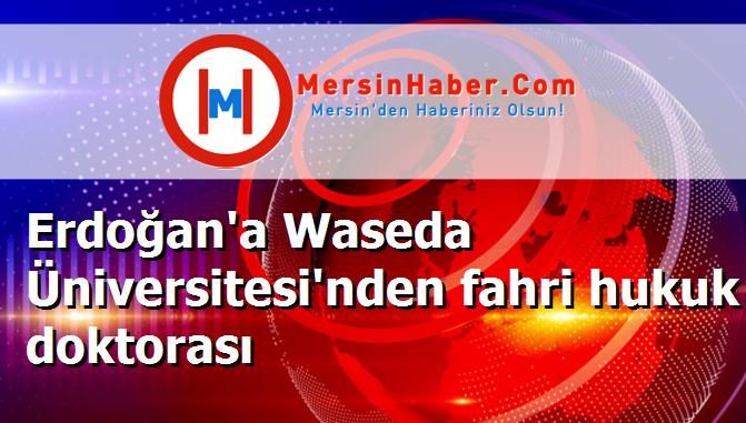 Erdoğan'a Waseda Üniversitesi'nden fahri hukuk doktorası