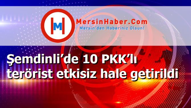 Şemdinli’de 10 PKK’lı terörist etkisiz hale getirildi