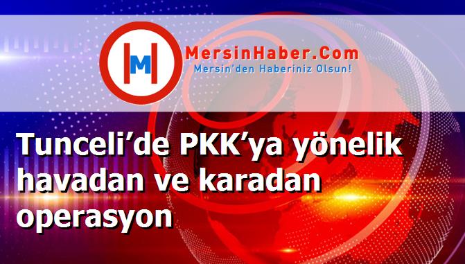 Tunceli’de PKK’ya yönelik havadan ve karadan operasyon