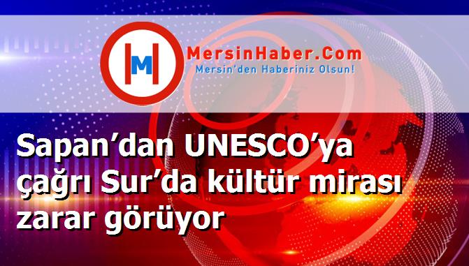 Sapan’dan UNESCO’ya çağrı Sur’da kültür mirası zarar görüyor