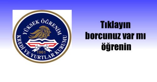 KYK Borç Sorgulama Burs Sonuçları Öğrenme