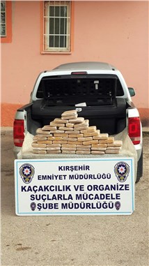 Kırşehir'de 45 kilo eroin ele geçirildi