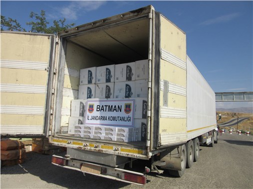 Batman’da 262 bin 970 paket kaçak sigara ele geçirildi
