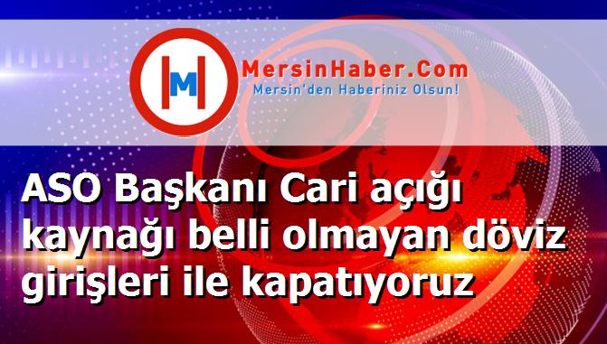 ASO Başkanı Cari açığı kaynağı belli olmayan döviz girişleri ile kapatıyoruz