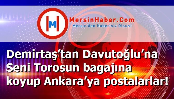 Demirtaş’tan Davutoğlu’na Seni Torosun bagajına koyup Ankara’ya postalarlar!