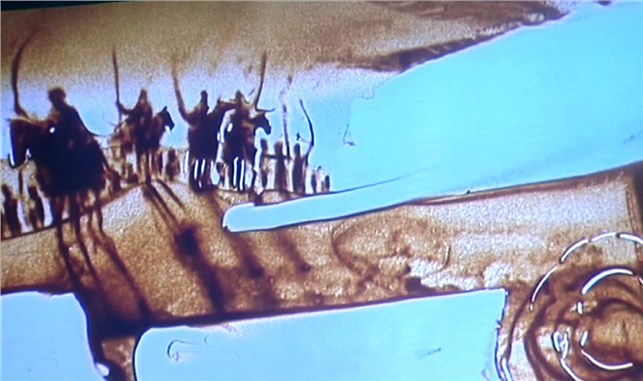 Kerbala katliamı kum sanatına yansıdı