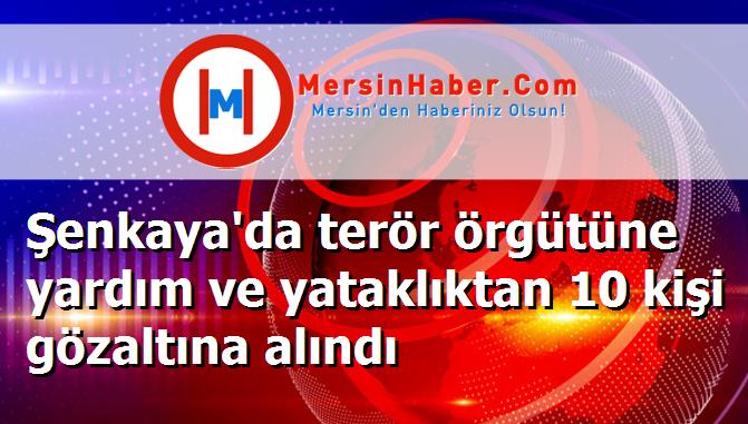 Şenkaya'da terör örgütüne yardım ve yataklıktan 10 kişi gözaltına alındı