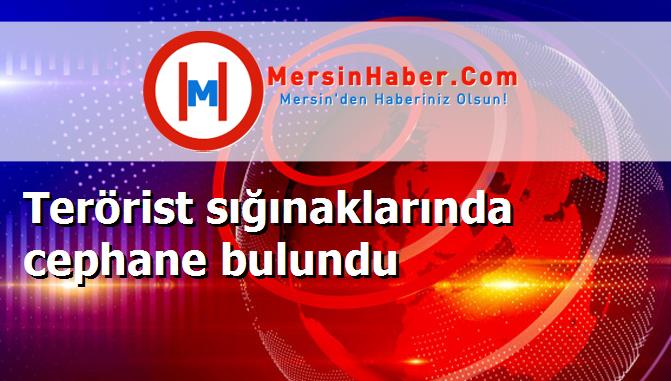 Terörist sığınaklarında cephane bulundu