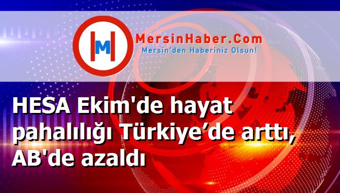 HESA Ekim'de hayat pahalılığı Türkiye’de arttı, AB'de azaldı