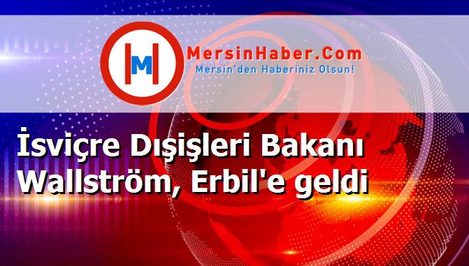 İsviçre Dışişleri Bakanı Wallström, Erbil'e geldi