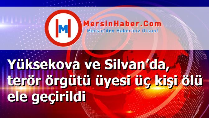 Yüksekova ve Silvan’da, terör örgütü üyesi üç kişi ölü ele geçirildi