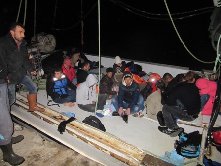 Aydın'da 145 Suriyeli kaçak göçmen yakalandı