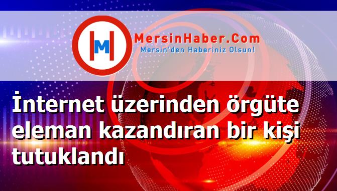 İnternet üzerinden örgüte eleman kazandıran bir kişi tutuklandı