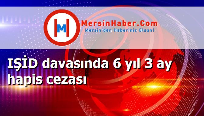 IŞİD davasında 6 yıl 3 ay hapis cezası