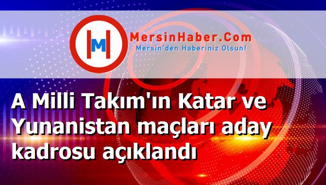 A Milli Takım'ın Katar ve Yunanistan maçları aday kadrosu açıklandı