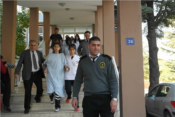 Yozgat Devlet Hastanesi'nde yangın tatbikatı yapıldı