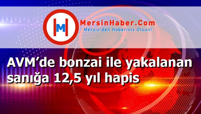 AVM’de bonzai ile yakalanan sanığa 12,5 yıl hapis