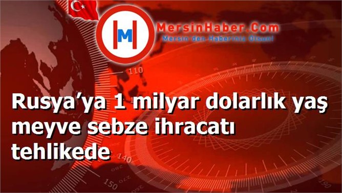 Rusya’ya 1 milyar dolarlık yaş meyve sebze ihracatı tehlikede