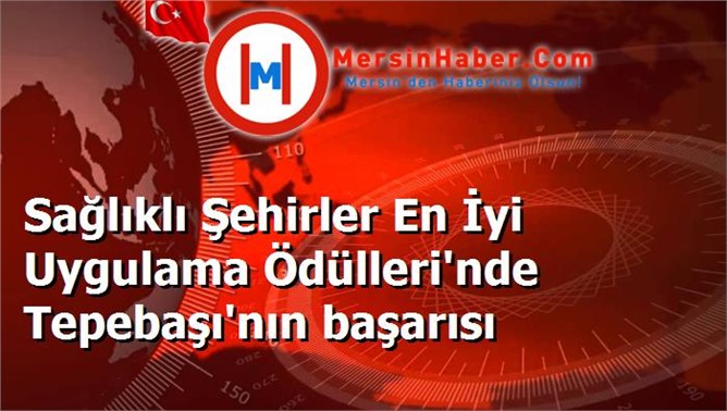 Sağlıklı Şehirler En İyi Uygulama Ödülleri'nde Tepebaşı'nın başarısı