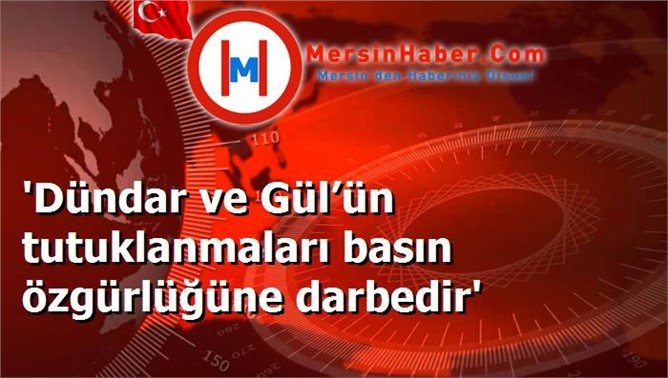 'Dündar ve Gül’ün tutuklanmaları basın özgürlüğüne darbedir'