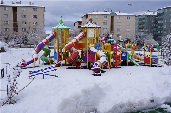 Erzurum beyaza büründü