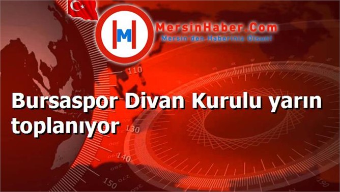 Bursaspor Divan Kurulu yarın toplanıyor