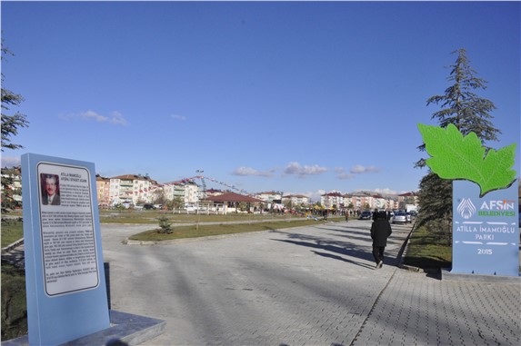 Afşin’de eski milletvekili adına park açıldı
