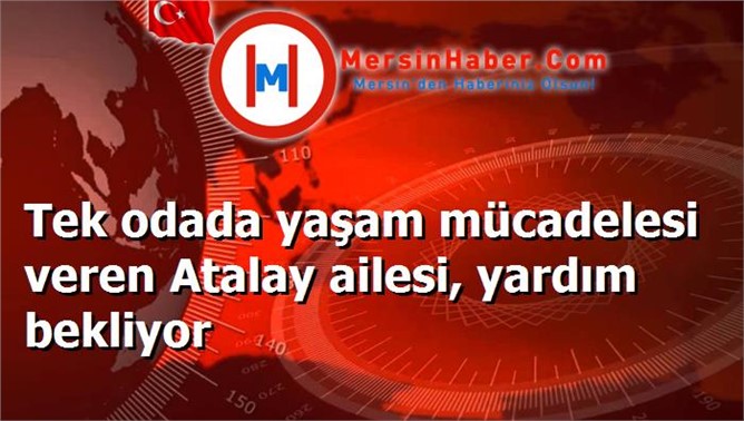 Tek odada yaşam mücadelesi veren Atalay ailesi, yardım bekliyor