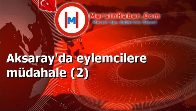 Aksaray'da eylemcilere müdahale (2)