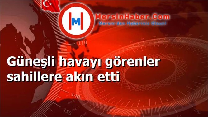 Güneşli havayı görenler sahillere akın etti
