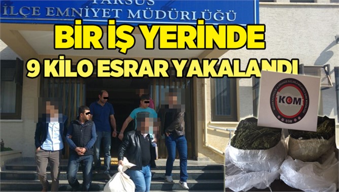 Tarsus 9 Kilo Esrar Ele Geçirildi