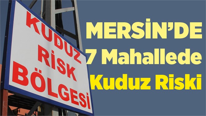Tarsus’ta 7 Mahallede Kuduz Riski