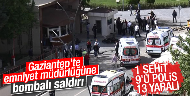 Gaziantep Emniyet Müdürlüğü önünde patlama