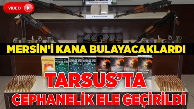 Tarsus'ta C-4 Patlayıcı, El Bombası Ele geçirildi
