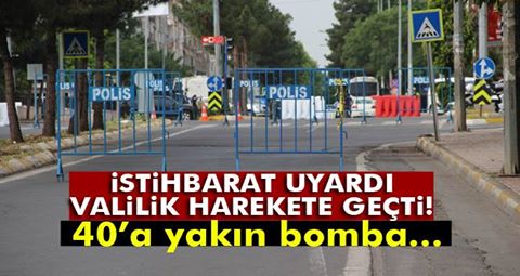 İstihbarat uyardı, Valilik Olağanüstü Önlem Aldı