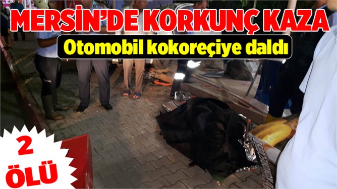 Kontrolden çıkan otomobil 2 kişiye çarptı