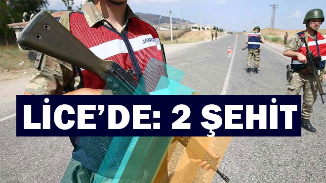 Lice'de 2 askerimiz şehit oldu