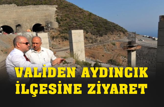 Vali Özdemir Çakacak Aydıncık'ta Devam Eden Yatırımları Yerinde İnceledi