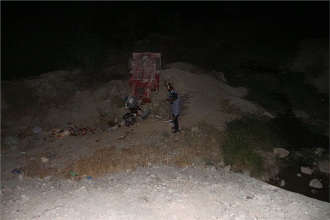 Mut'ta Taktak motoru uçuruma yuvarlandı 6 Yaralı