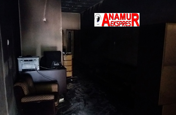 Anamur Ekspres Gazetesi Bürosunda Yangın Çıktı!