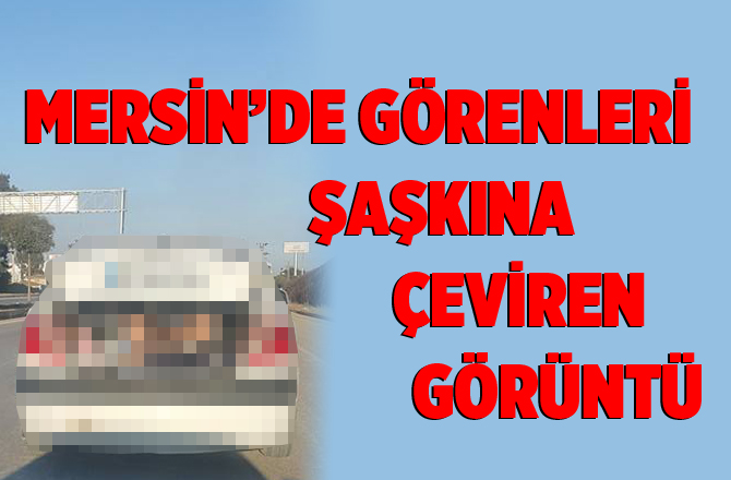 Mersin’de Görenleri Şaşkına Çeviren Görüntü
