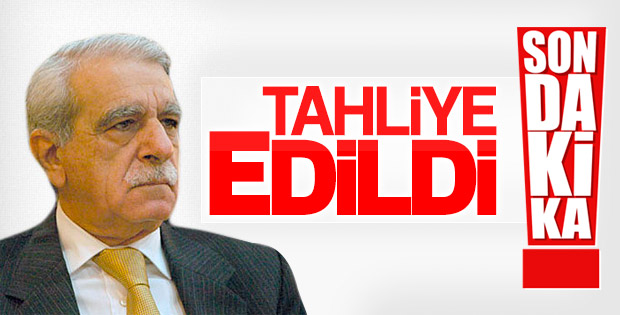 Ahmet Türk tahliye edildi